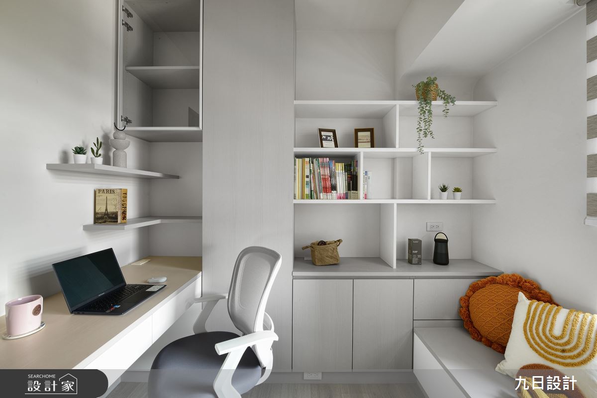 23坪新成屋(5年以下)＿北歐風書房臥榻多功能室案例圖片＿九日室內裝修設計＿九日_77之37