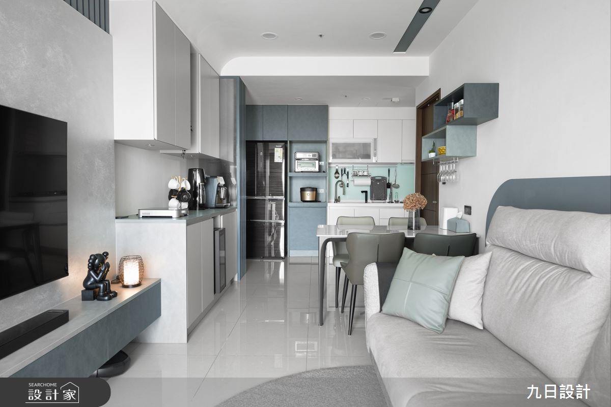 19坪新成屋(5年以下)＿現代風客廳餐廳廚房案例圖片＿九日室內裝修設計＿九日_78之9