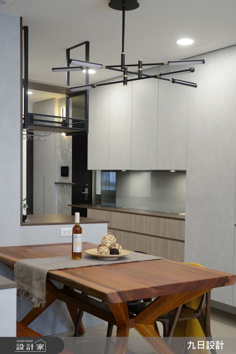 21坪新成屋(5年以下)＿現代風玄關餐廳中島案例圖片＿九日室內裝修設計＿九日_79之23