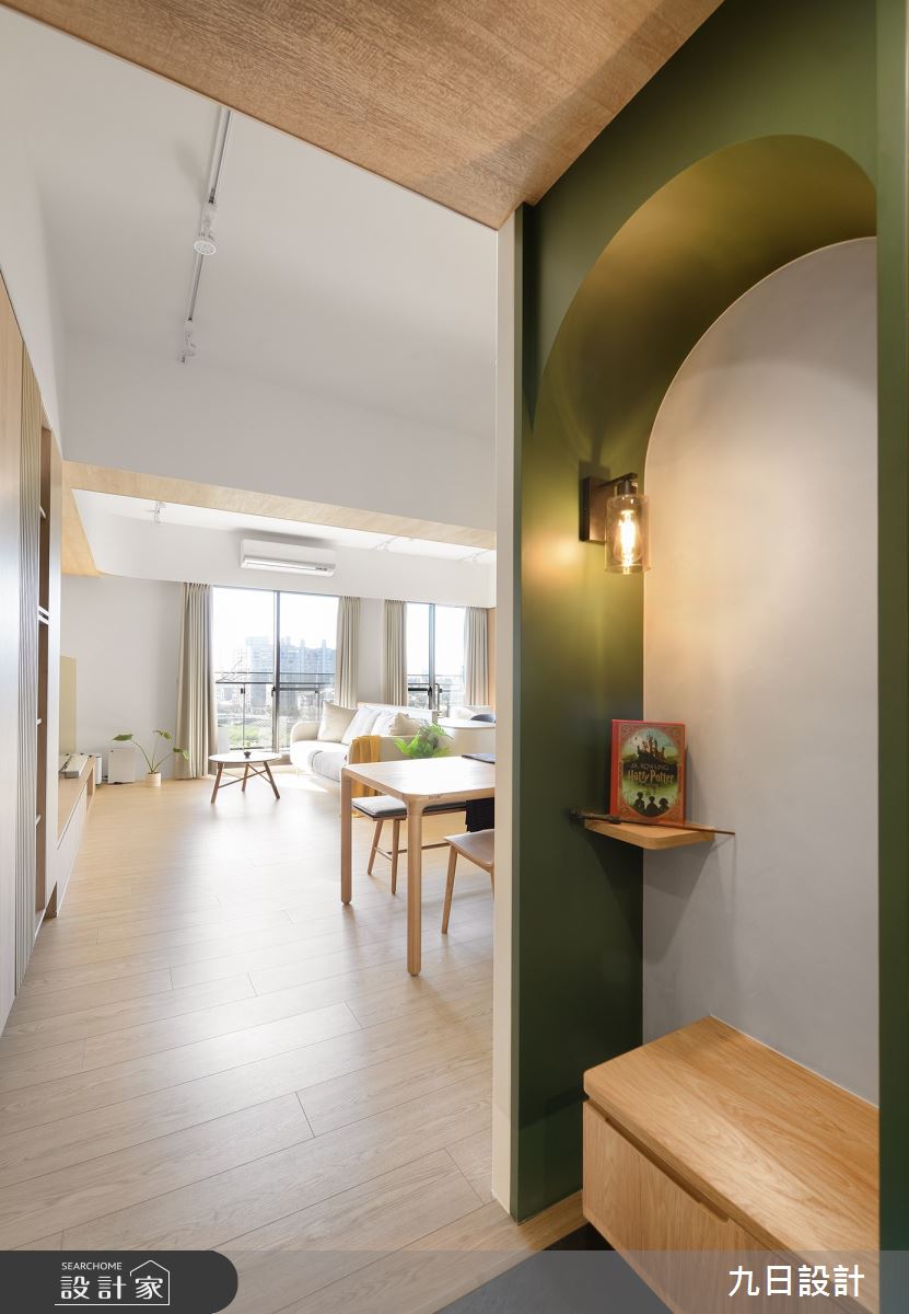 32坪新成屋(5年以下)＿北歐風玄關案例圖片＿九日室內裝修設計＿九日_80之5