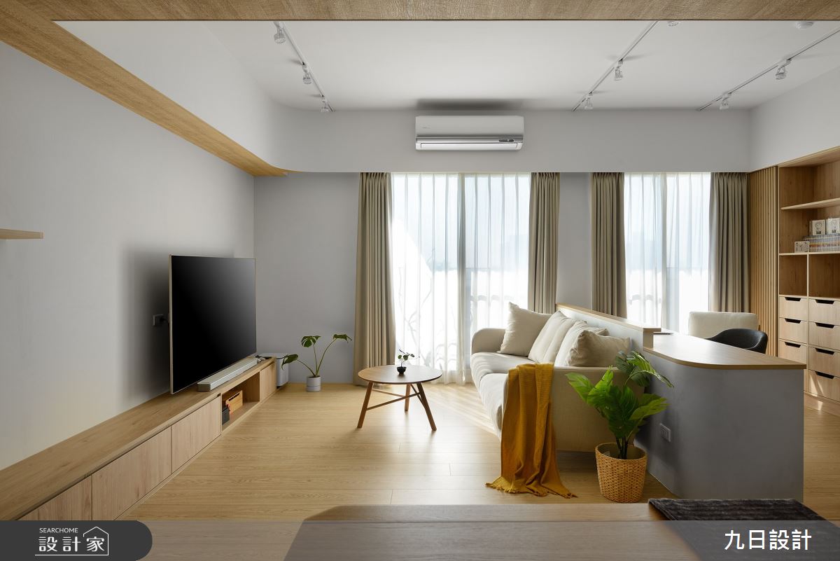 32坪新成屋(5年以下)＿北歐風客廳餐廳書房案例圖片＿九日室內裝修設計＿九日_80之8