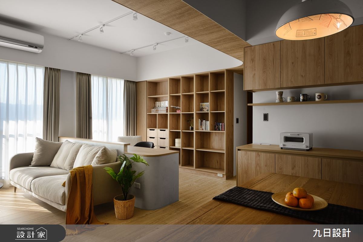 32坪新成屋(5年以下)＿北歐風客廳餐廳書房案例圖片＿九日室內裝修設計＿九日_80之10