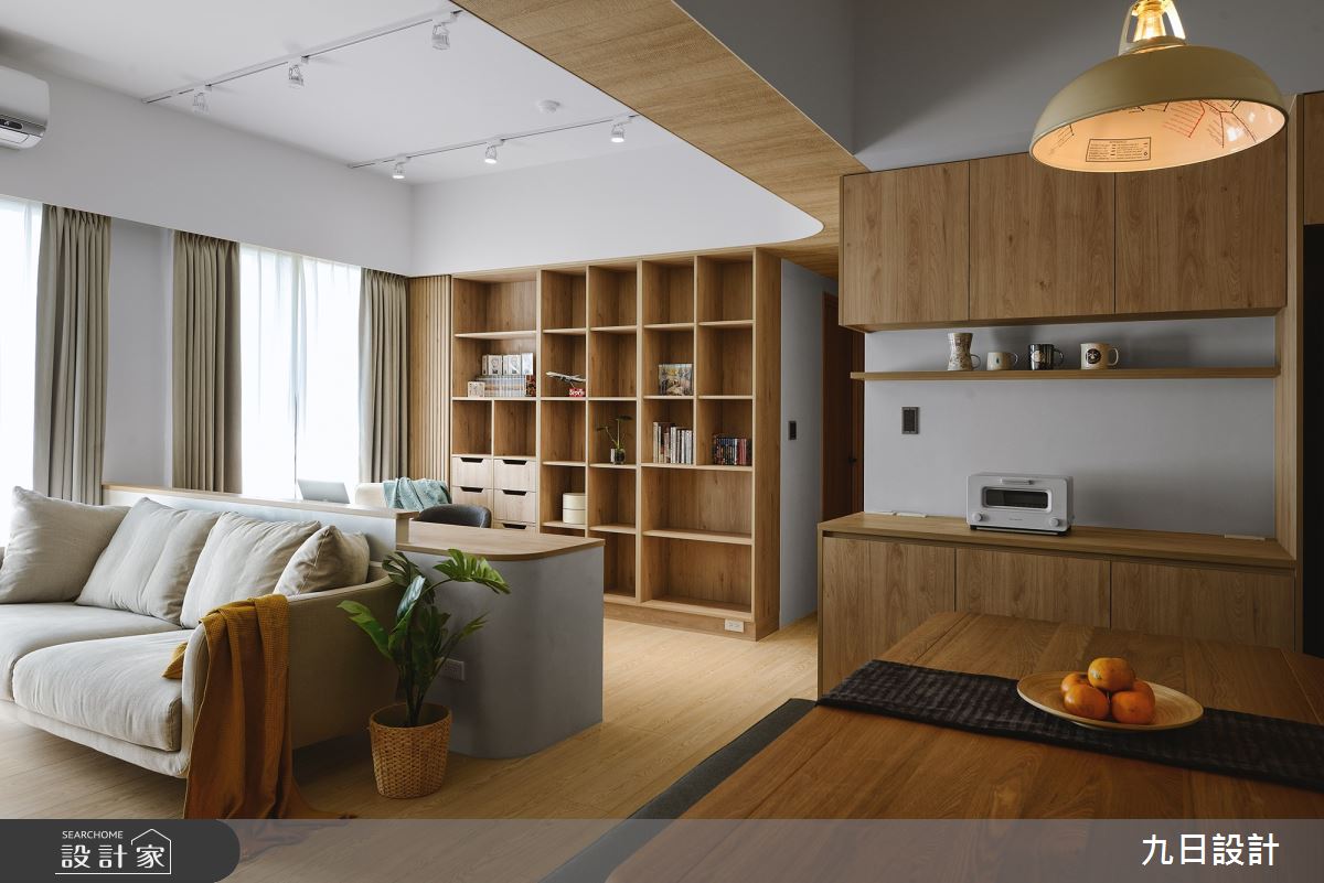 32坪新成屋(5年以下)＿北歐風客廳餐廳書房案例圖片＿九日室內裝修設計＿九日_80之11
