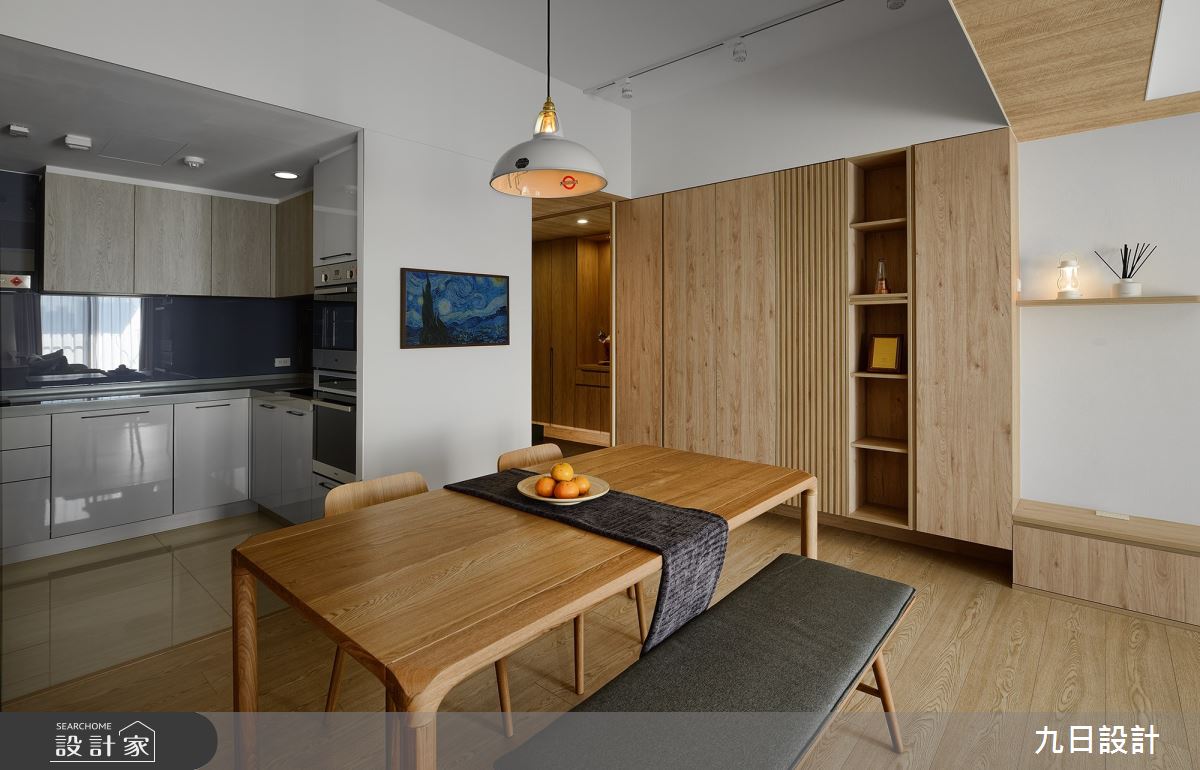 32坪新成屋(5年以下)＿北歐風玄關餐廳廚房案例圖片＿九日室內裝修設計＿九日_80之20