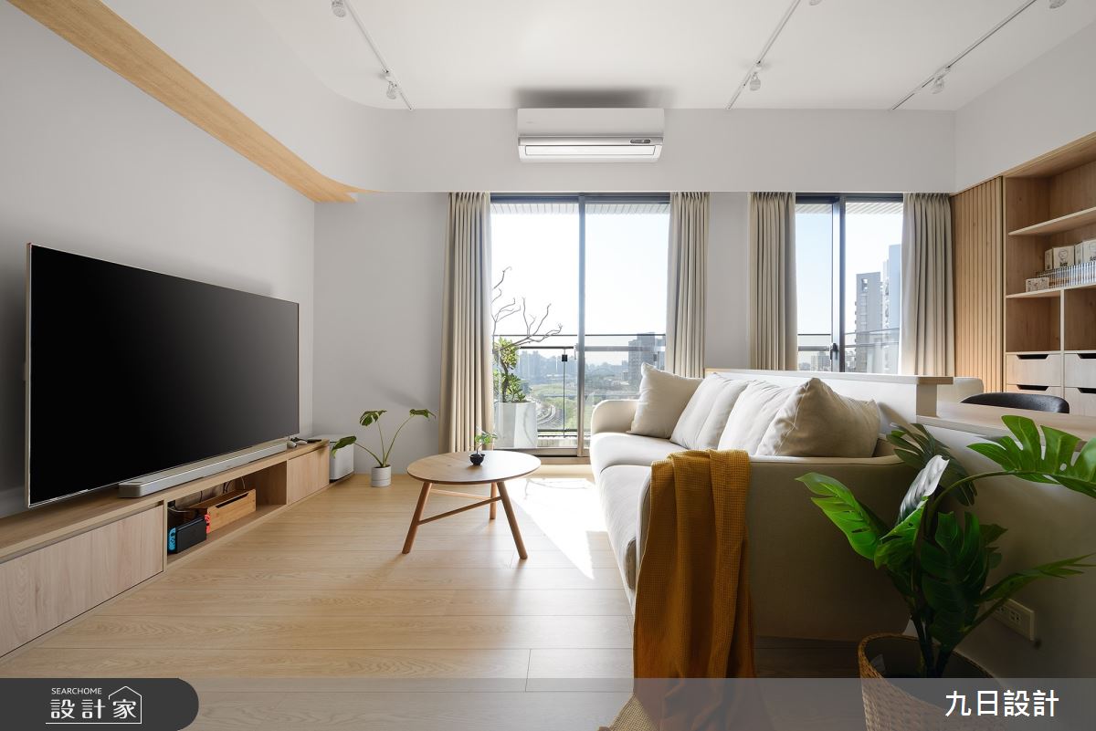 32坪新成屋(5年以下)＿北歐風客廳案例圖片＿九日室內裝修設計＿九日_80之17