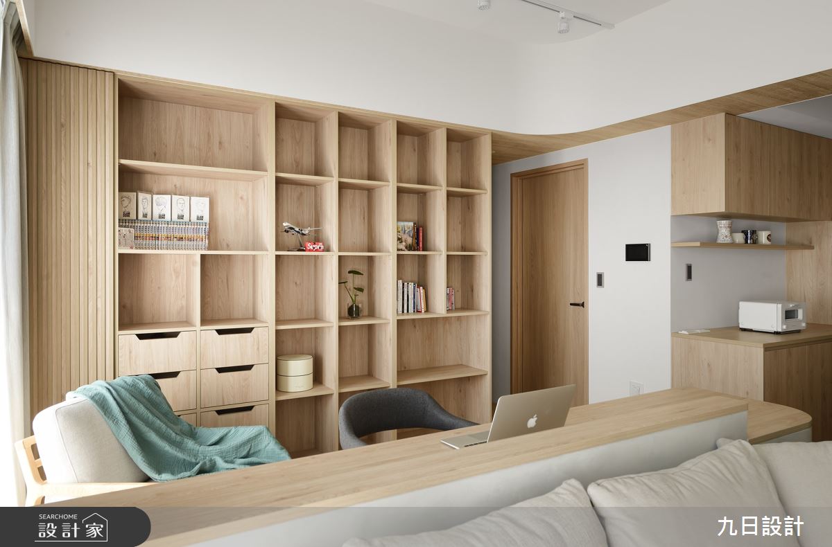 32坪新成屋(5年以下)＿北歐風客廳書房案例圖片＿九日室內裝修設計＿九日_80之23