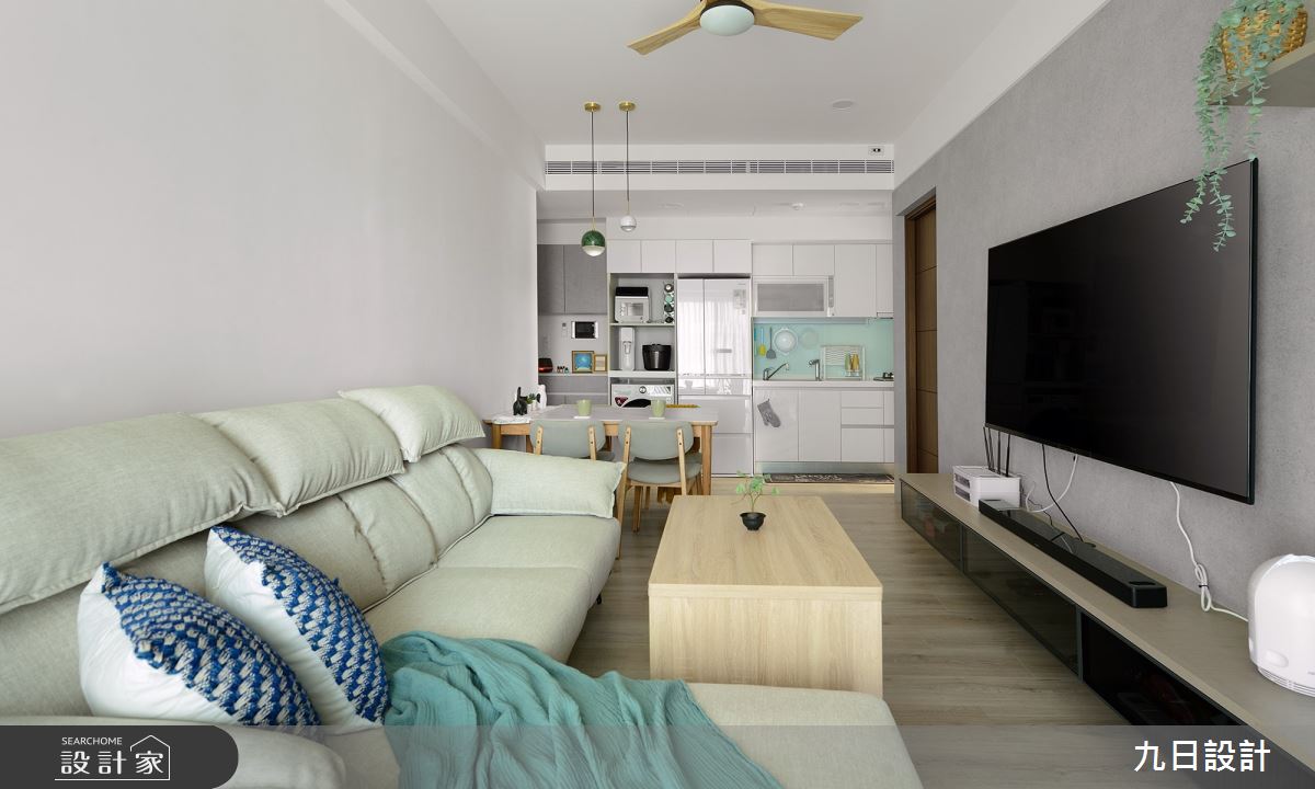 28坪新成屋(5年以下)＿混搭風客廳餐廳廚房案例圖片＿九日室內裝修設計＿九日_81之11