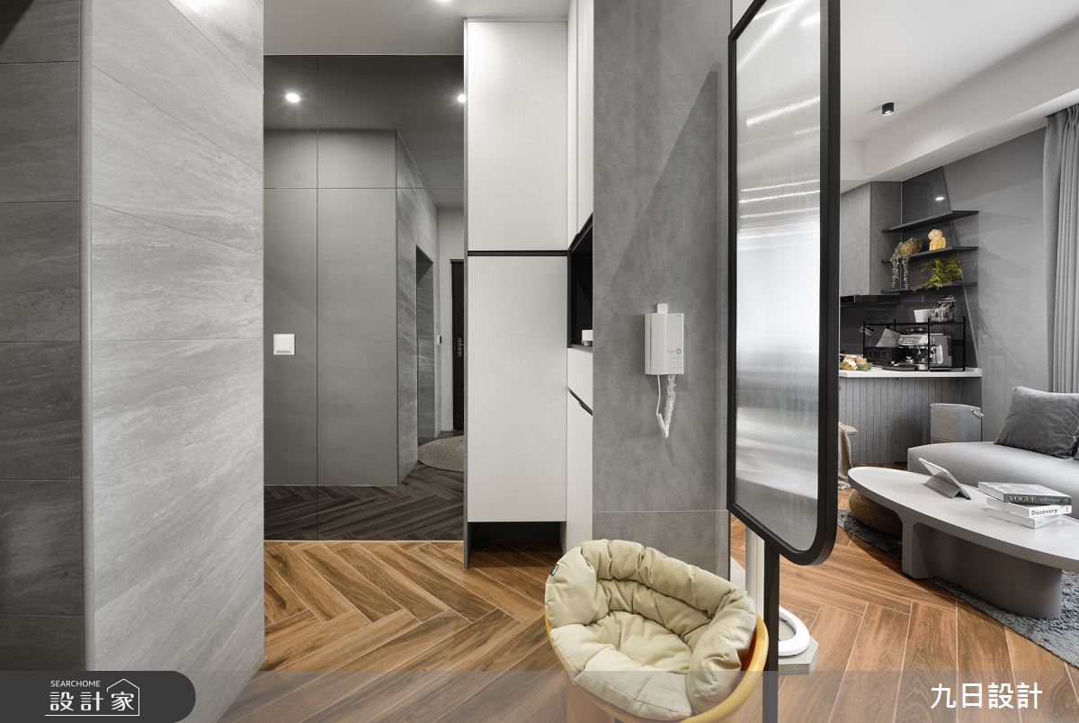 24坪新成屋(5年以下)＿現代風玄關客廳案例圖片＿九日室內裝修設計＿九日_83之2