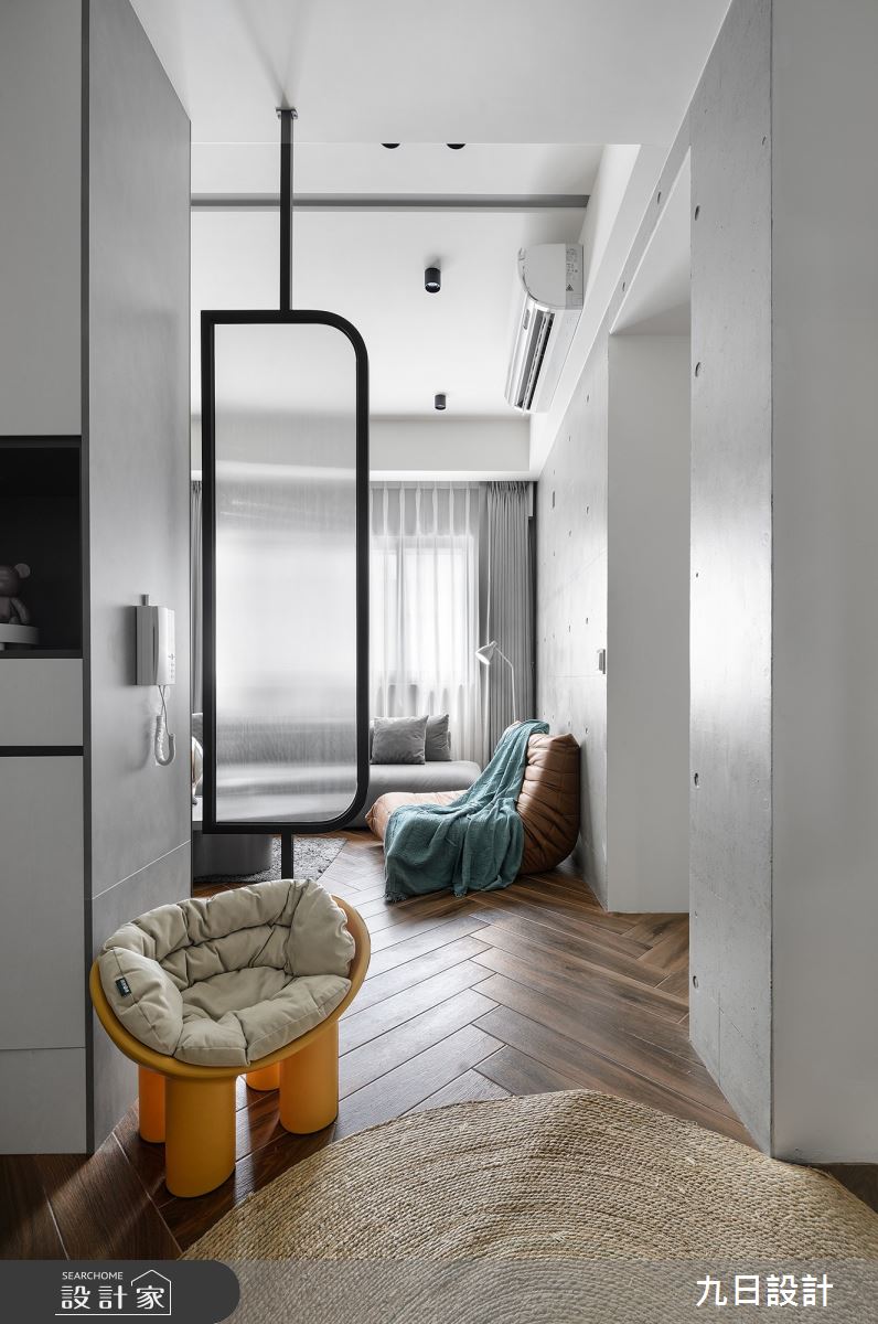 24坪新成屋(5年以下)＿現代風玄關客廳案例圖片＿九日室內裝修設計＿九日_83之4