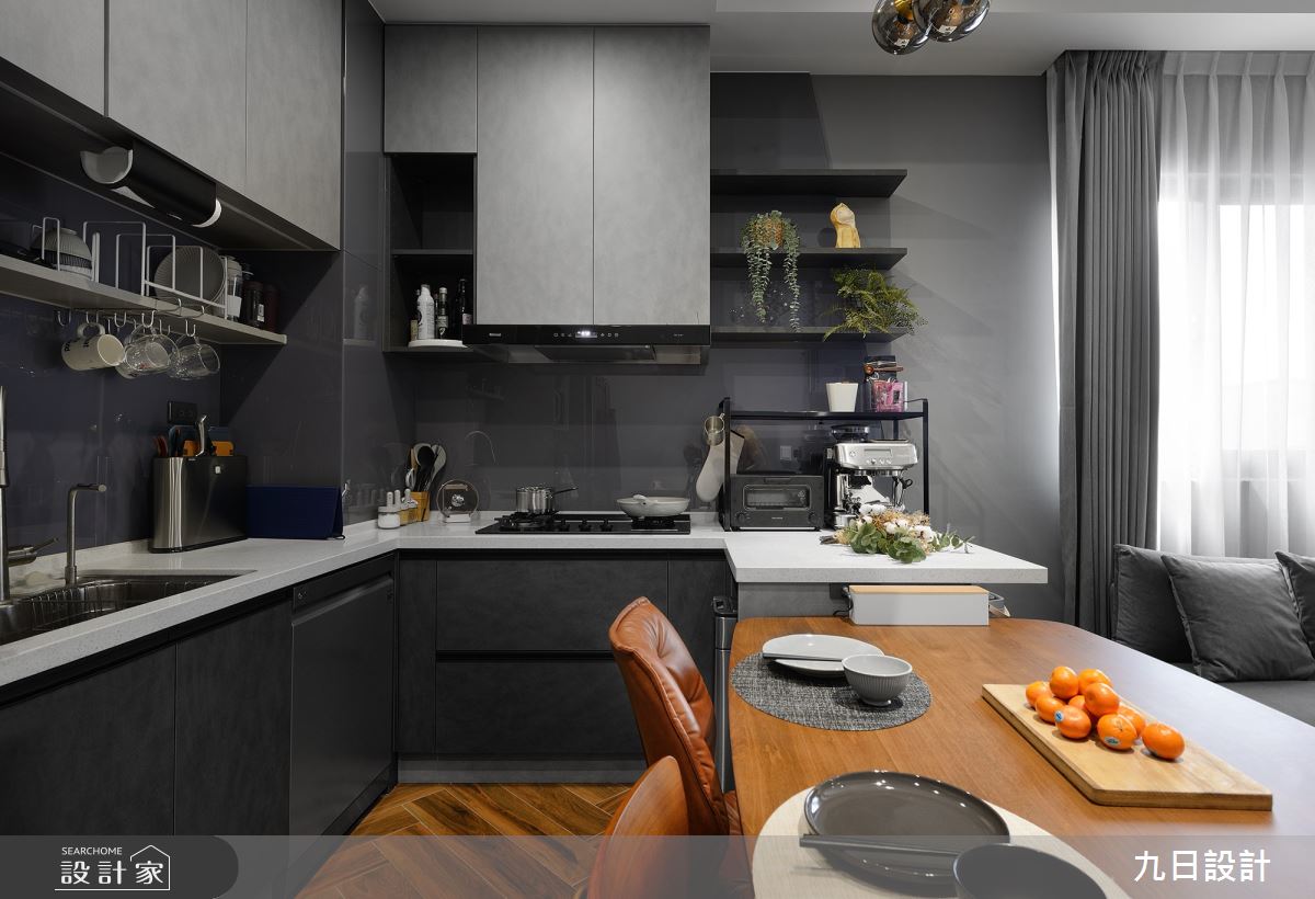 24坪新成屋(5年以下)＿現代風餐廳廚房中島案例圖片＿九日室內裝修設計＿九日_83之18
