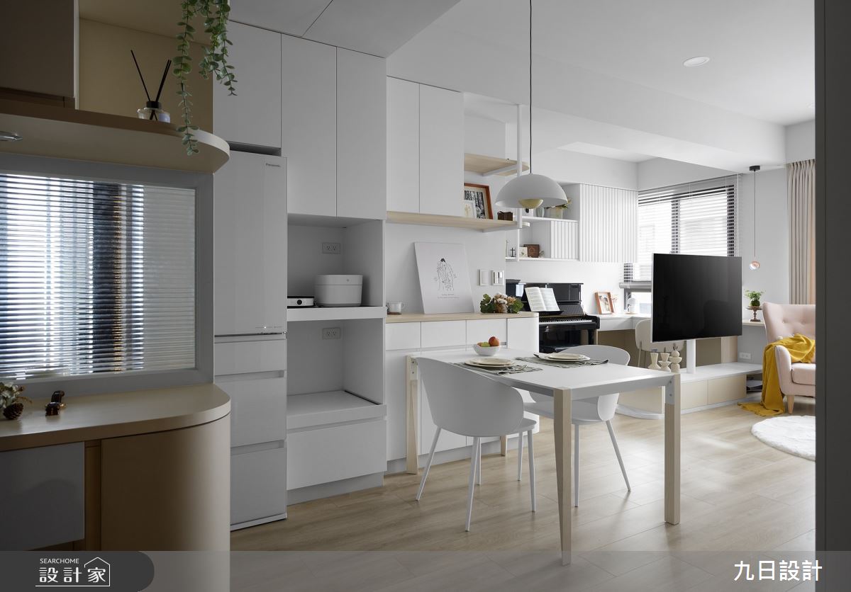 17坪新成屋(5年以下)＿北歐風玄關客廳餐廳案例圖片＿九日室內裝修設計＿九日_84之2