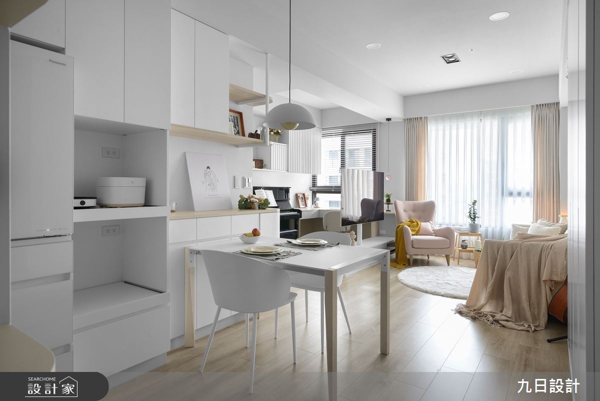 17坪新成屋(5年以下)＿北歐風客廳餐廳案例圖片＿九日室內裝修設計＿九日_84之3