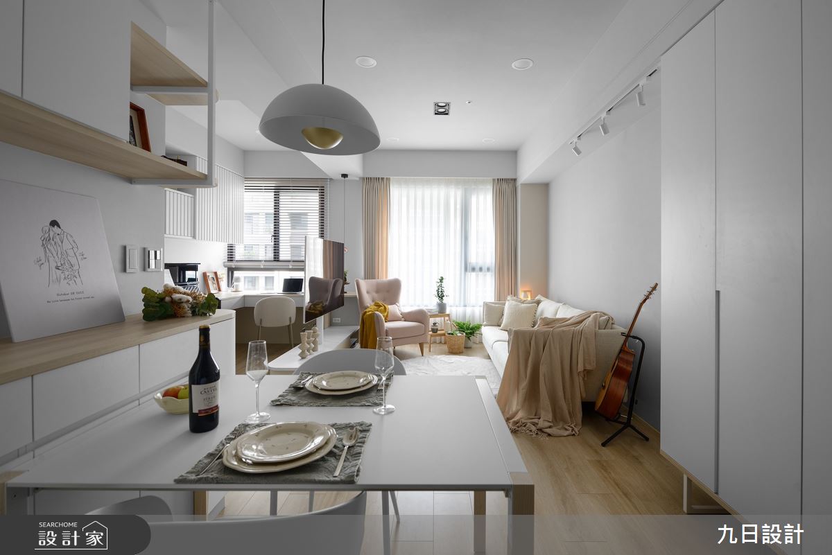 17坪新成屋(5年以下)＿北歐風客廳餐廳案例圖片＿九日室內裝修設計＿九日_84之6