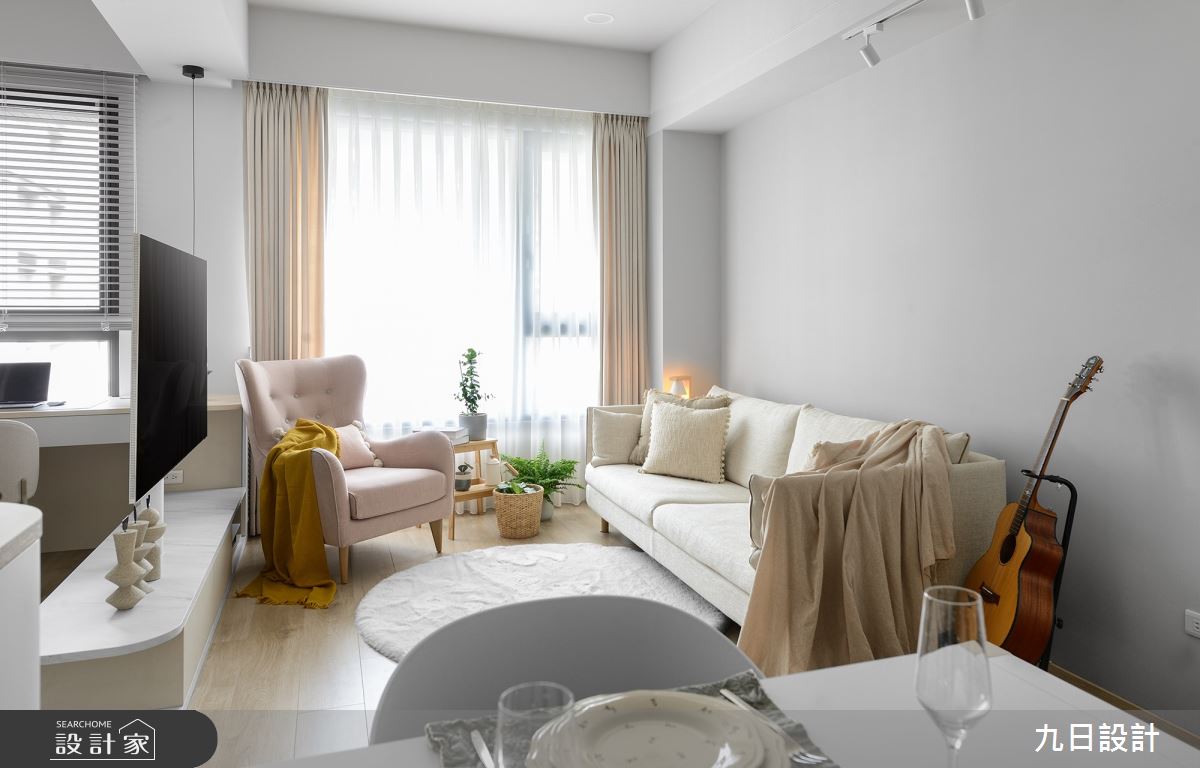 17坪新成屋(5年以下)＿北歐風客廳餐廳案例圖片＿九日室內裝修設計＿九日_84之7