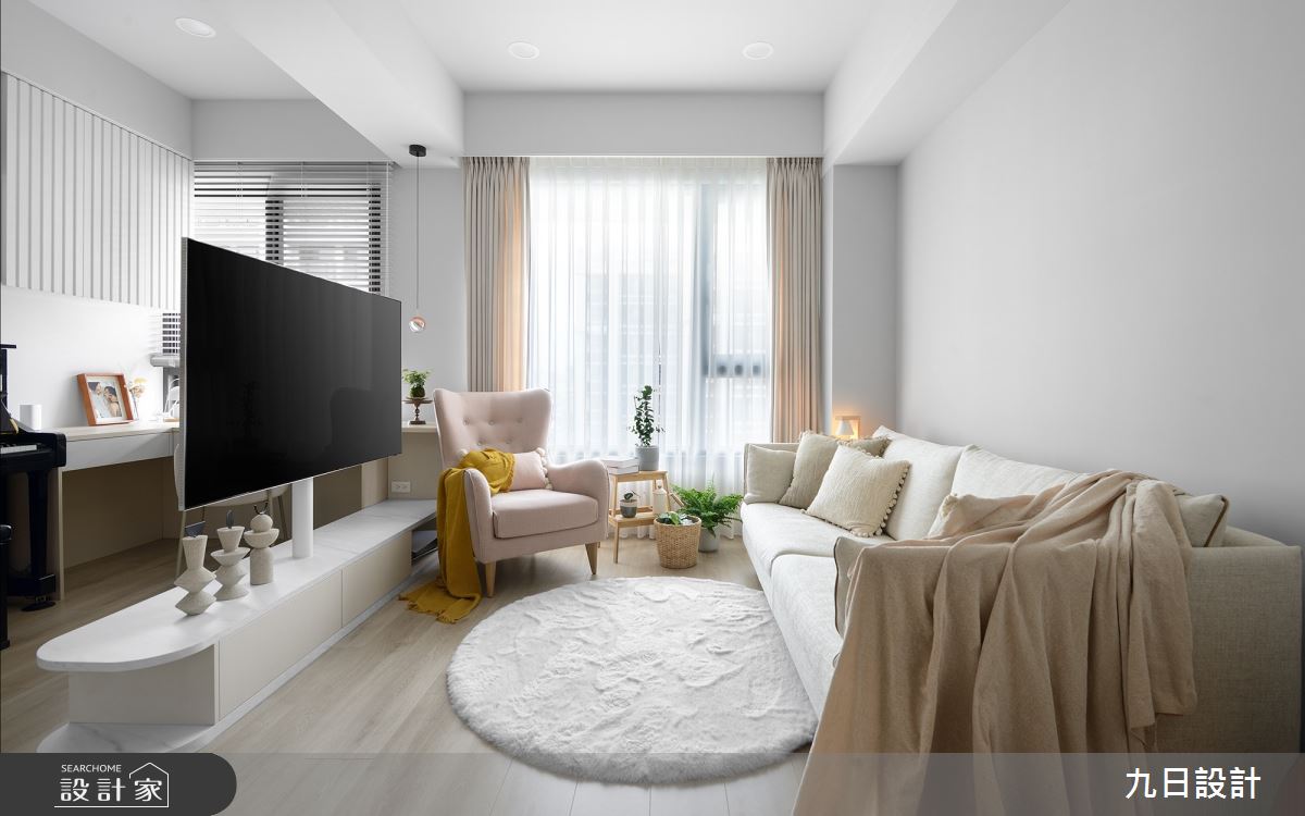 17坪新成屋(5年以下)＿北歐風客廳案例圖片＿九日室內裝修設計＿九日_84之8