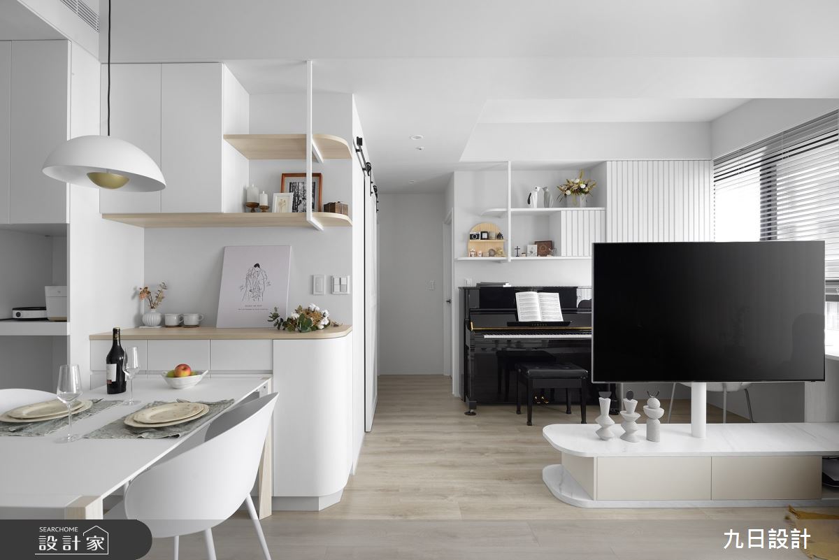 17坪新成屋(5年以下)＿北歐風客廳餐廳案例圖片＿九日室內裝修設計＿九日_84之13