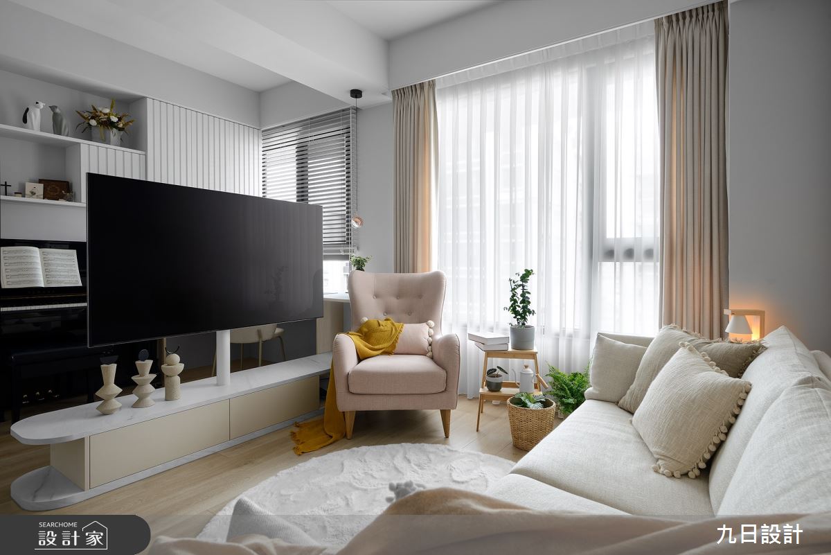17坪新成屋(5年以下)＿北歐風客廳案例圖片＿九日室內裝修設計＿九日_84之10