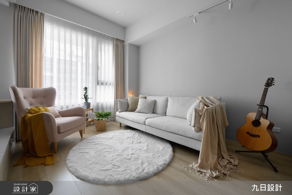 17坪新成屋(5年以下)＿北歐風客廳案例圖片＿九日室內裝修設計＿九日_84之11