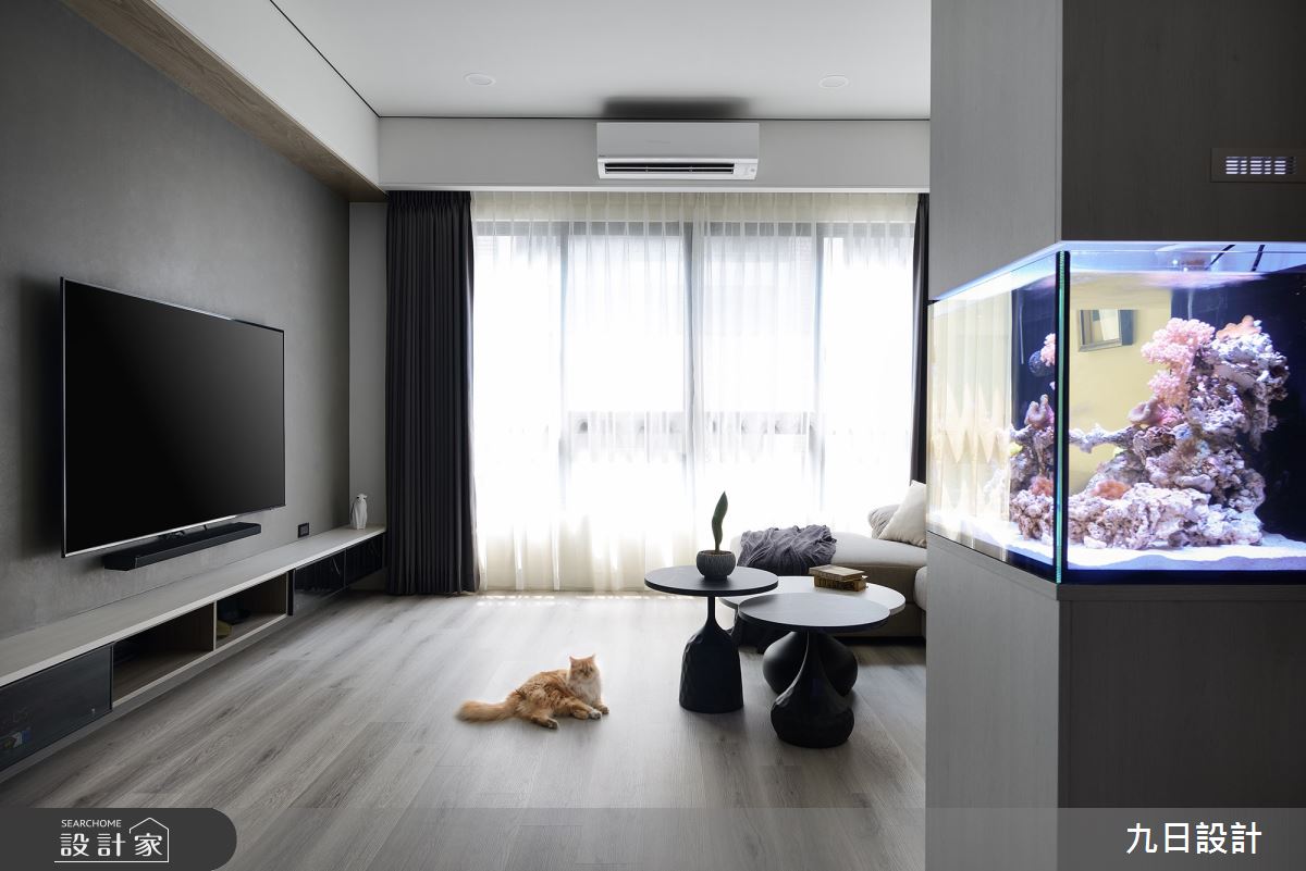 35坪新成屋(5年以下)＿混搭風客廳案例圖片＿九日室內裝修設計＿九日_85之5