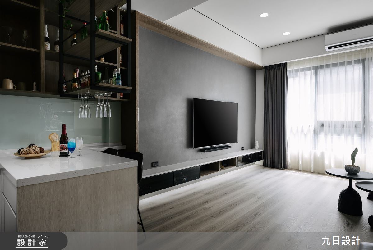 35坪新成屋(5年以下)＿混搭風客廳餐廳中島案例圖片＿九日室內裝修設計＿九日_85之16