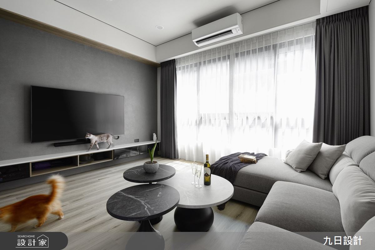 35坪新成屋(5年以下)＿混搭風客廳案例圖片＿九日室內裝修設計＿九日_85之9
