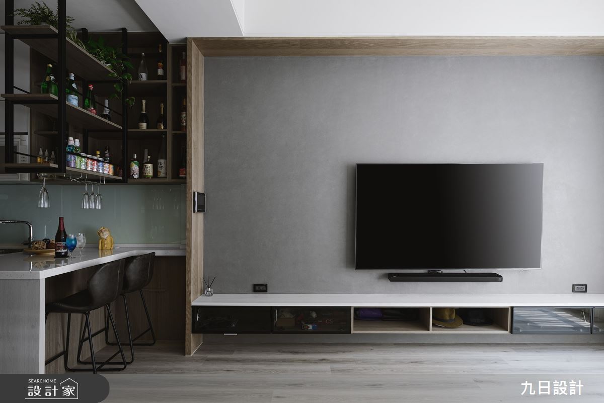 35坪新成屋(5年以下)＿混搭風客廳餐廳中島案例圖片＿九日室內裝修設計＿九日_85之12