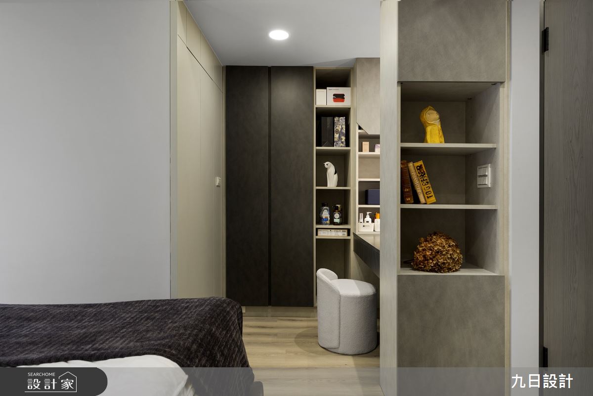 35坪新成屋(5年以下)＿混搭風臥室更衣間案例圖片＿九日室內裝修設計＿九日_85之30