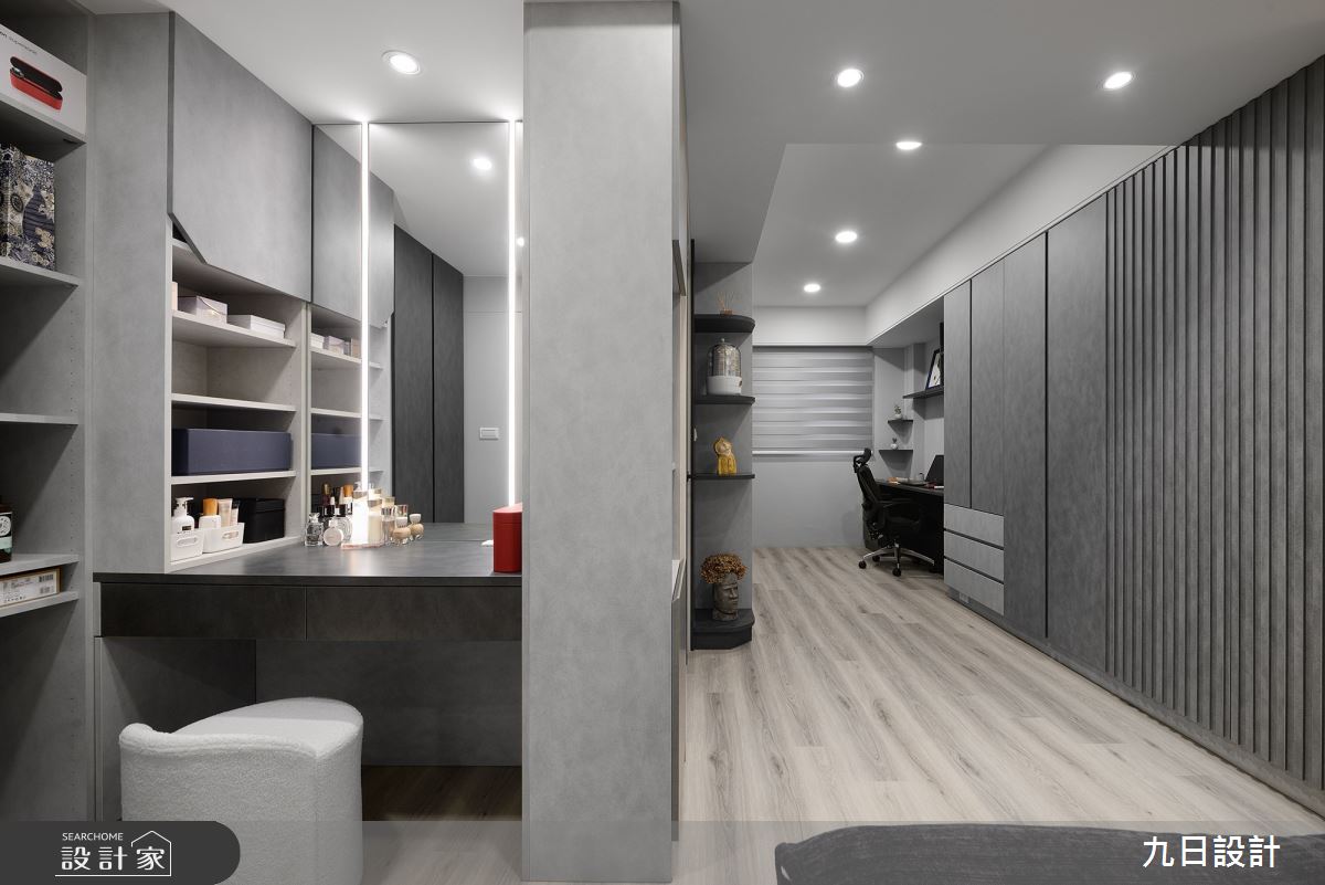 35坪新成屋(5年以下)＿混搭風臥室更衣間工作區案例圖片＿九日室內裝修設計＿九日_85之31
