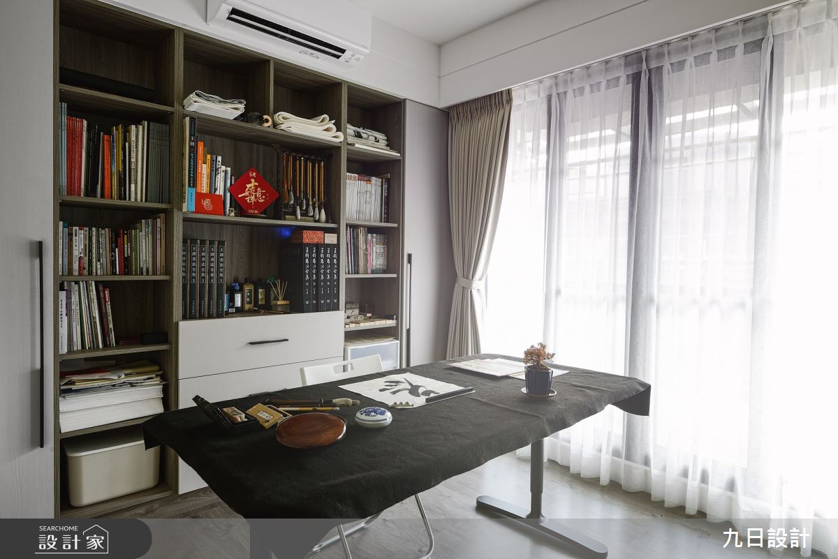 35坪新成屋(5年以下)＿混搭風書房案例圖片＿九日室內裝修設計＿九日_85之38