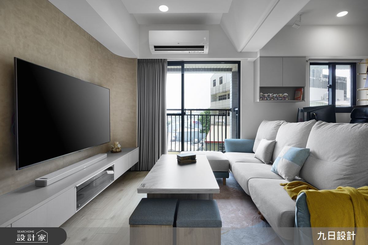 18坪新成屋(5年以下)＿北歐風客廳案例圖片＿九日室內裝修設計＿九日_86之6