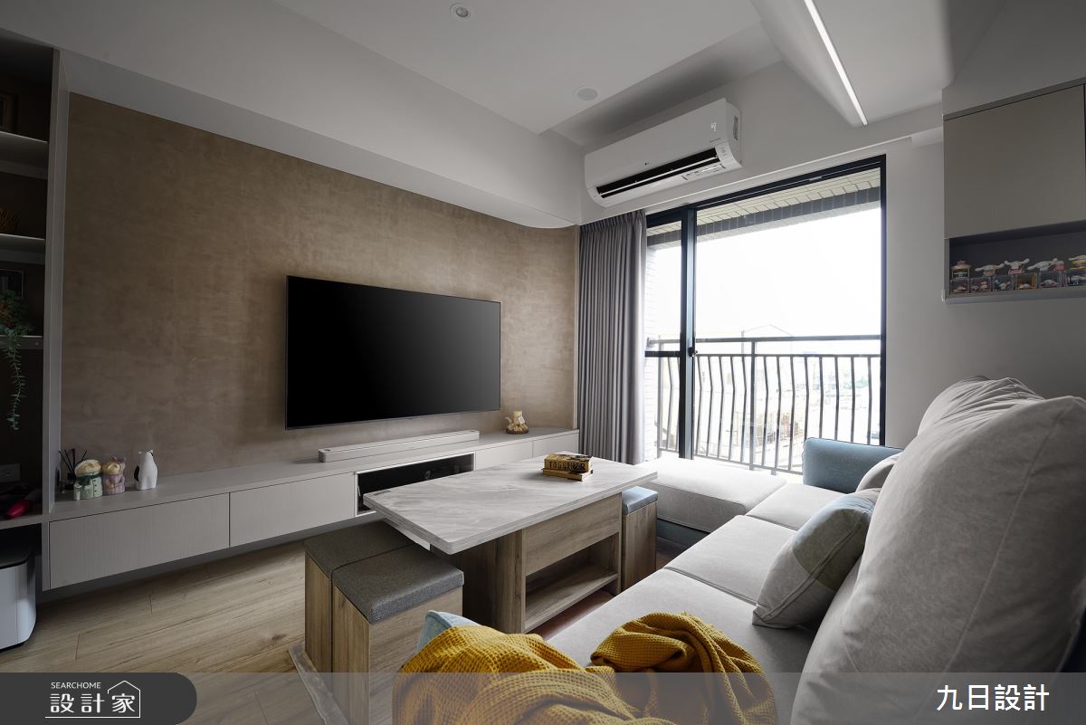 18坪新成屋(5年以下)＿北歐風客廳案例圖片＿九日室內裝修設計＿九日_86之8