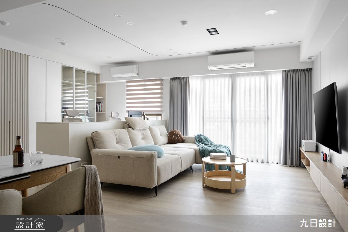 25坪＿北歐風客廳餐廳書房工作區案例圖片＿九日室內裝修設計＿九日_88之6