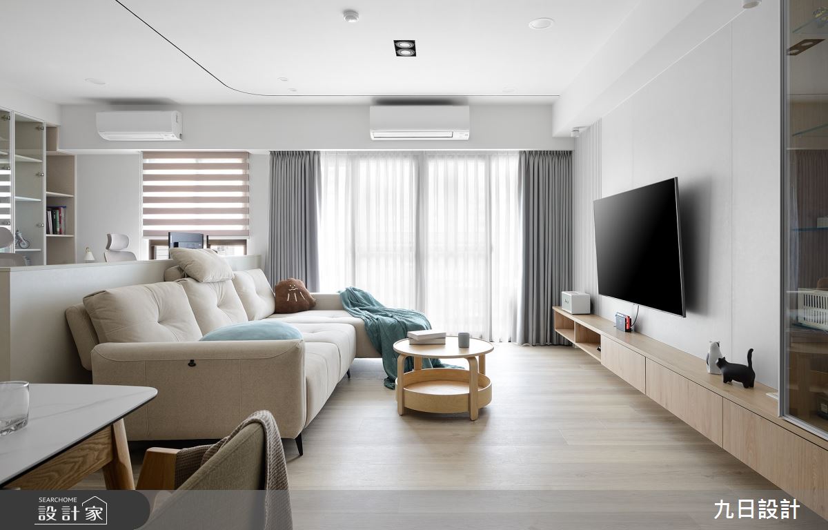 25坪＿北歐風客廳餐廳書房工作區案例圖片＿九日室內裝修設計＿九日_88之7