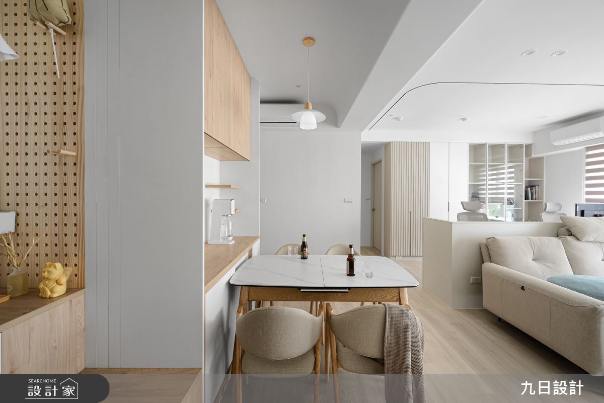 25坪＿北歐風客廳餐廳書房工作區案例圖片＿九日室內裝修設計＿九日_88之3