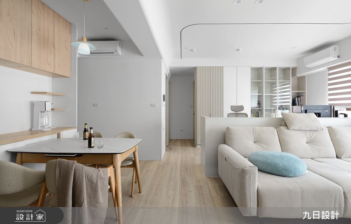 25坪＿北歐風客廳餐廳書房工作區案例圖片＿九日室內裝修設計＿九日_88之9