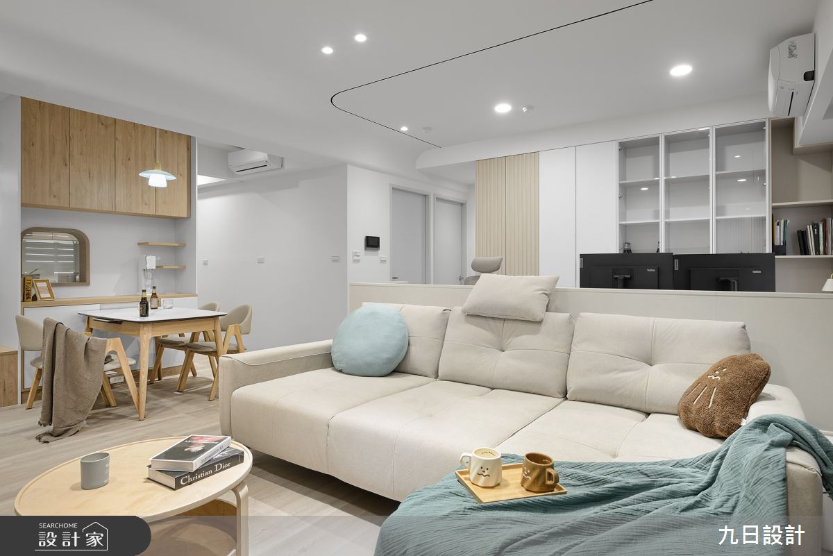 25坪＿北歐風客廳餐廳書房工作區案例圖片＿九日室內裝修設計＿九日_88之23