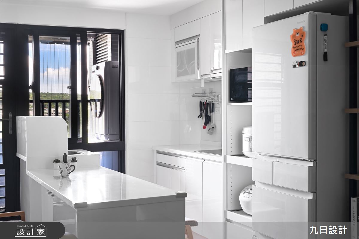 18坪新成屋(5年以下)＿北歐風餐廳廚房中島案例圖片＿九日室內裝修設計＿九日_89之13