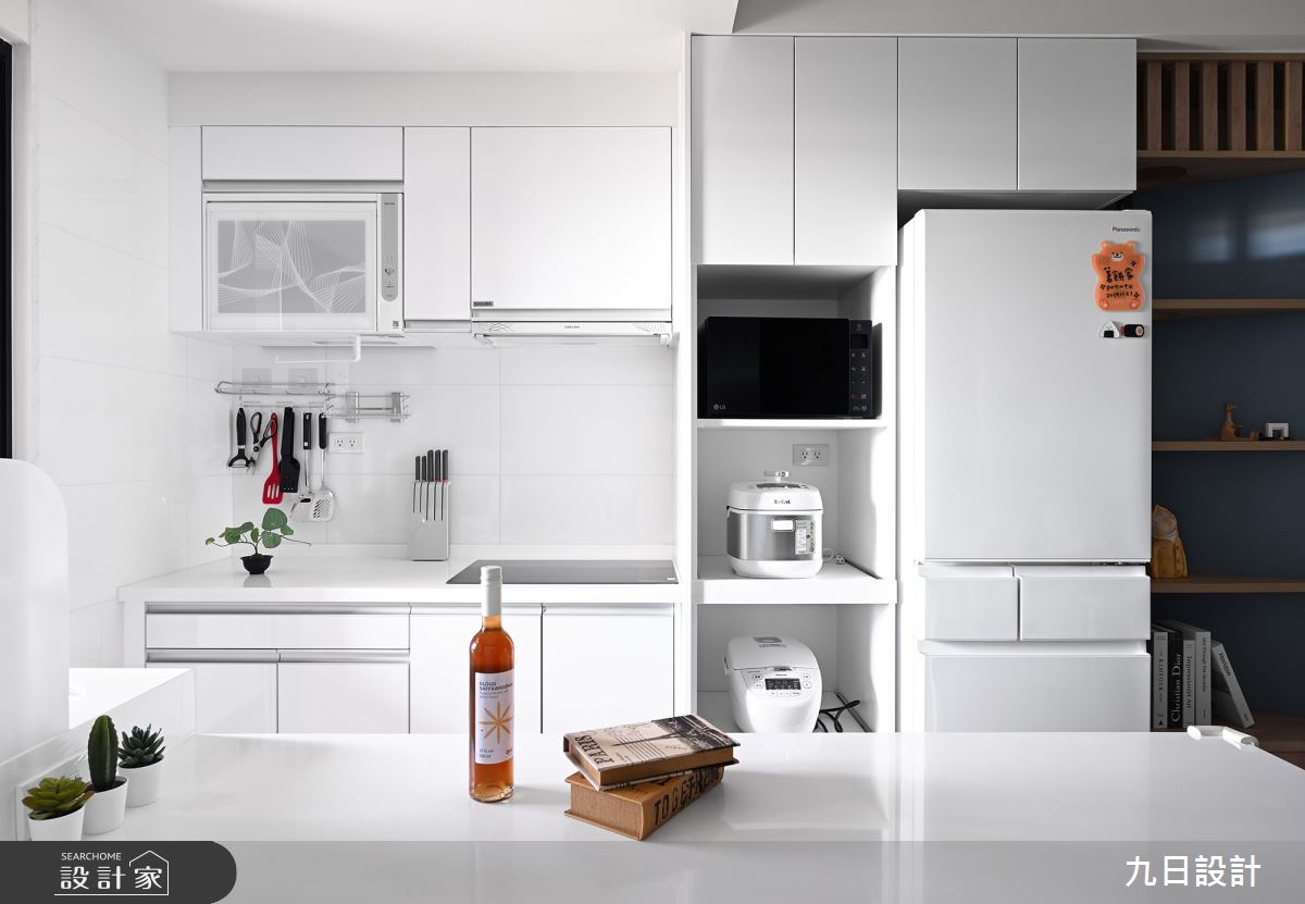 18坪新成屋(5年以下)＿北歐風餐廳廚房中島案例圖片＿九日室內裝修設計＿九日_89之12