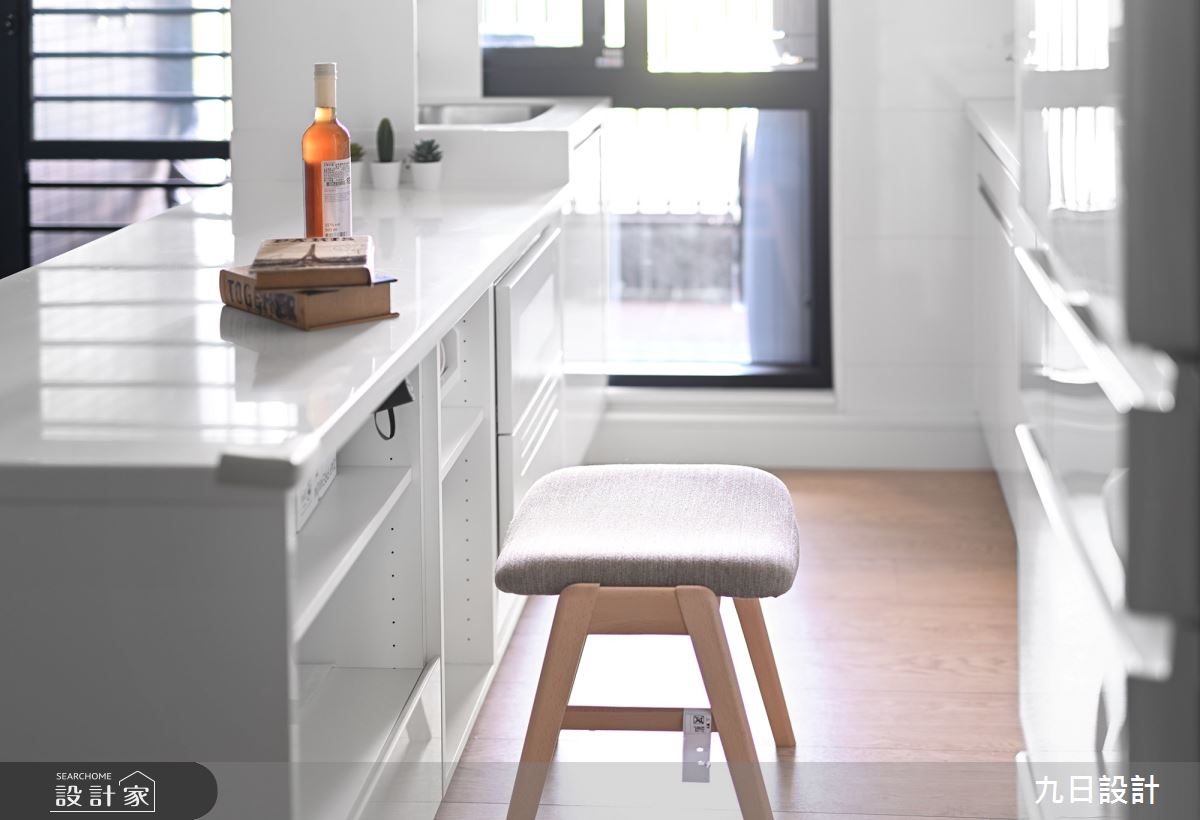 18坪新成屋(5年以下)＿北歐風餐廳廚房中島案例圖片＿九日室內裝修設計＿九日_89之14