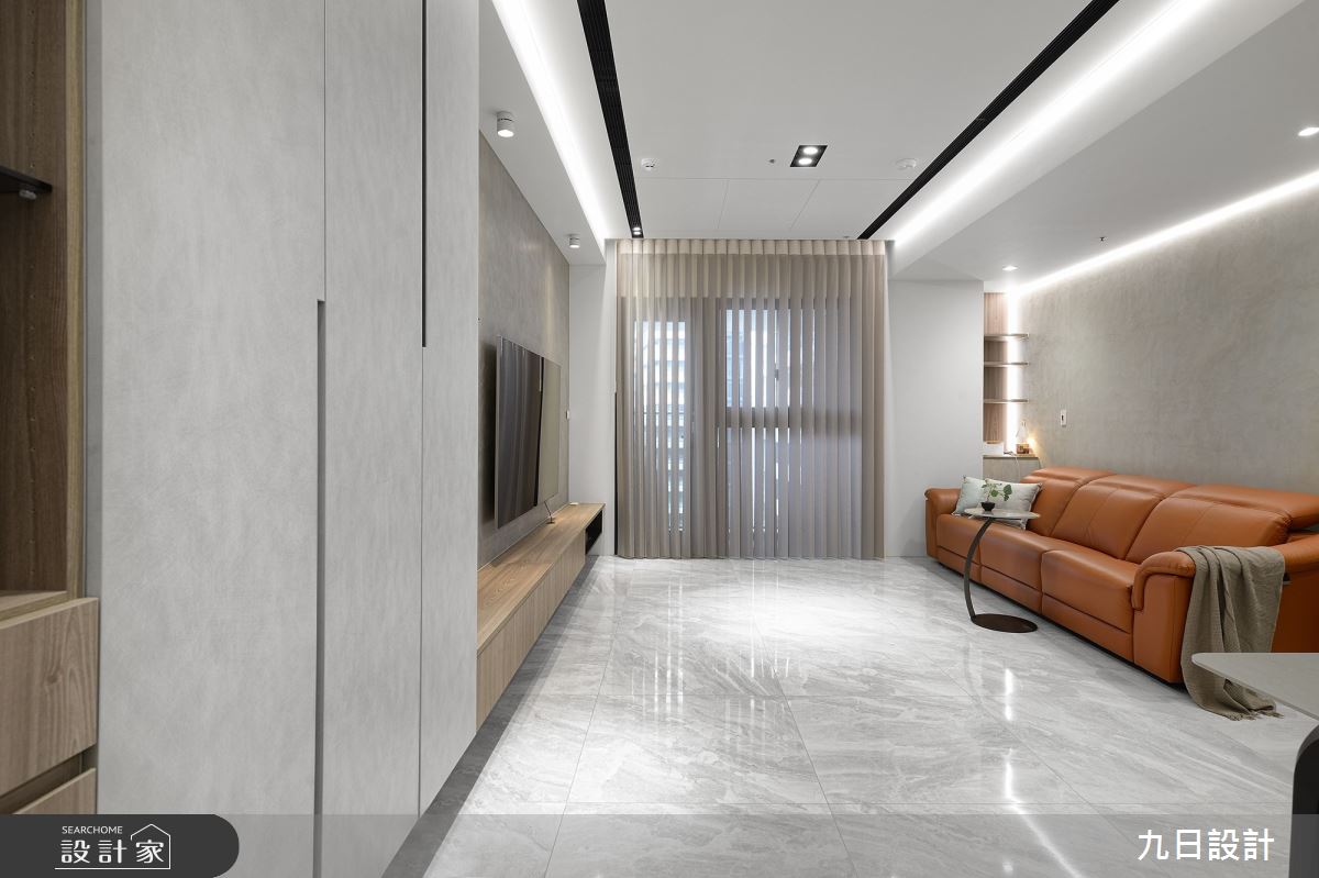 30坪新成屋(5年以下)＿現代風客廳案例圖片＿九日室內裝修設計＿九日_90之4