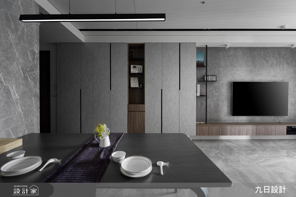 30坪新成屋(5年以下)＿現代風客廳餐廳案例圖片＿九日室內裝修設計＿九日_90之14