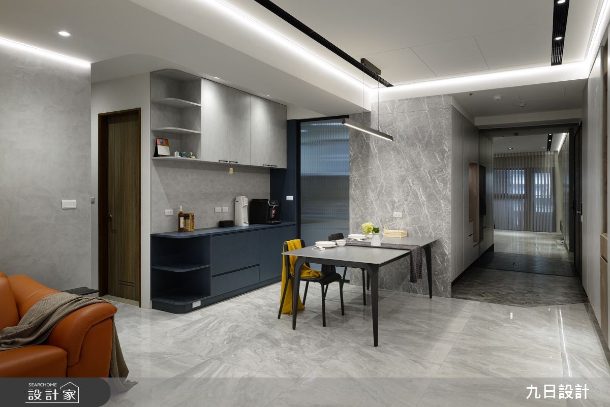 30坪新成屋(5年以下)＿現代風玄關客廳餐廳案例圖片＿九日室內裝修設計＿九日_90之18