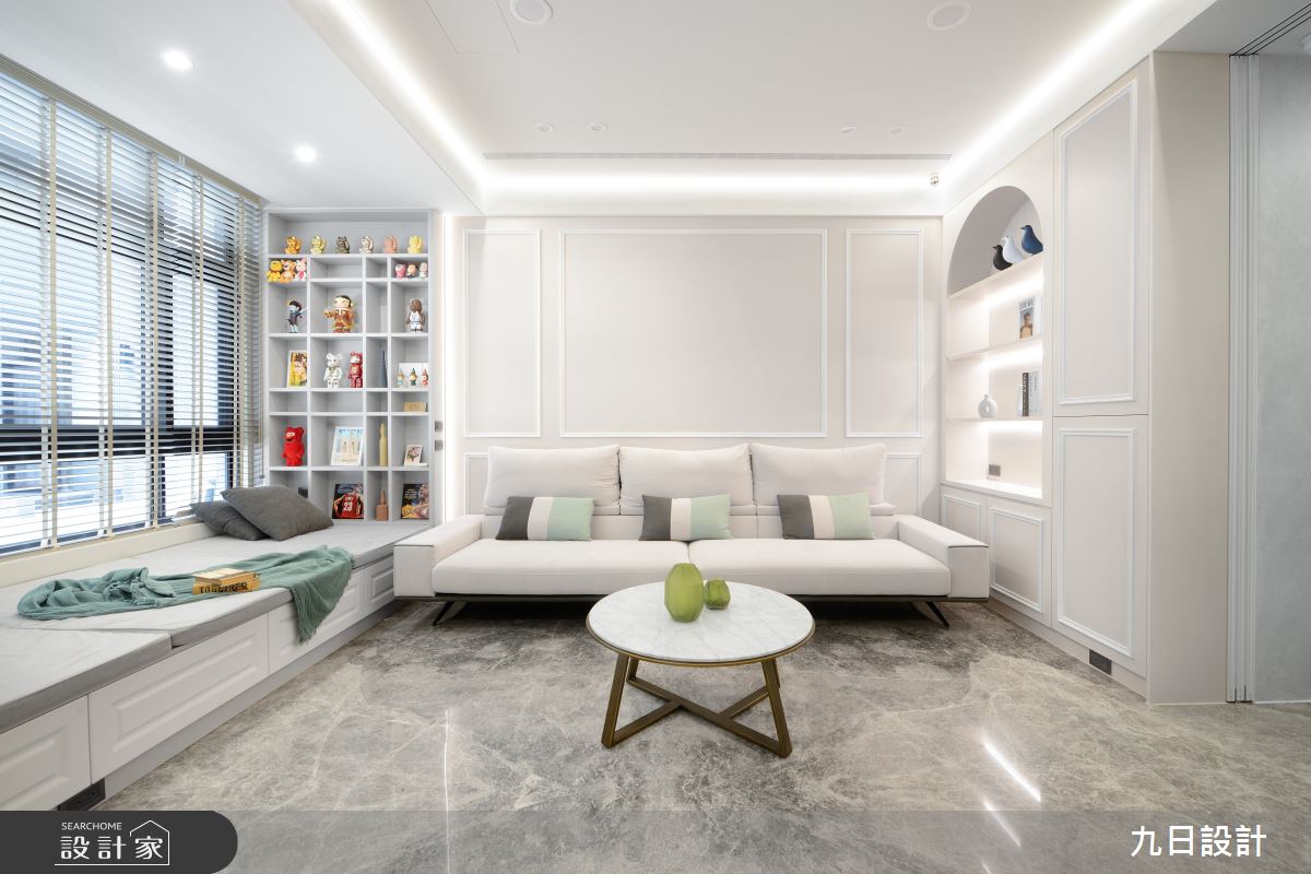 109坪新成屋(5年以下)＿現代美式風客廳臥榻案例圖片＿九日室內裝修設計＿九日_91之8