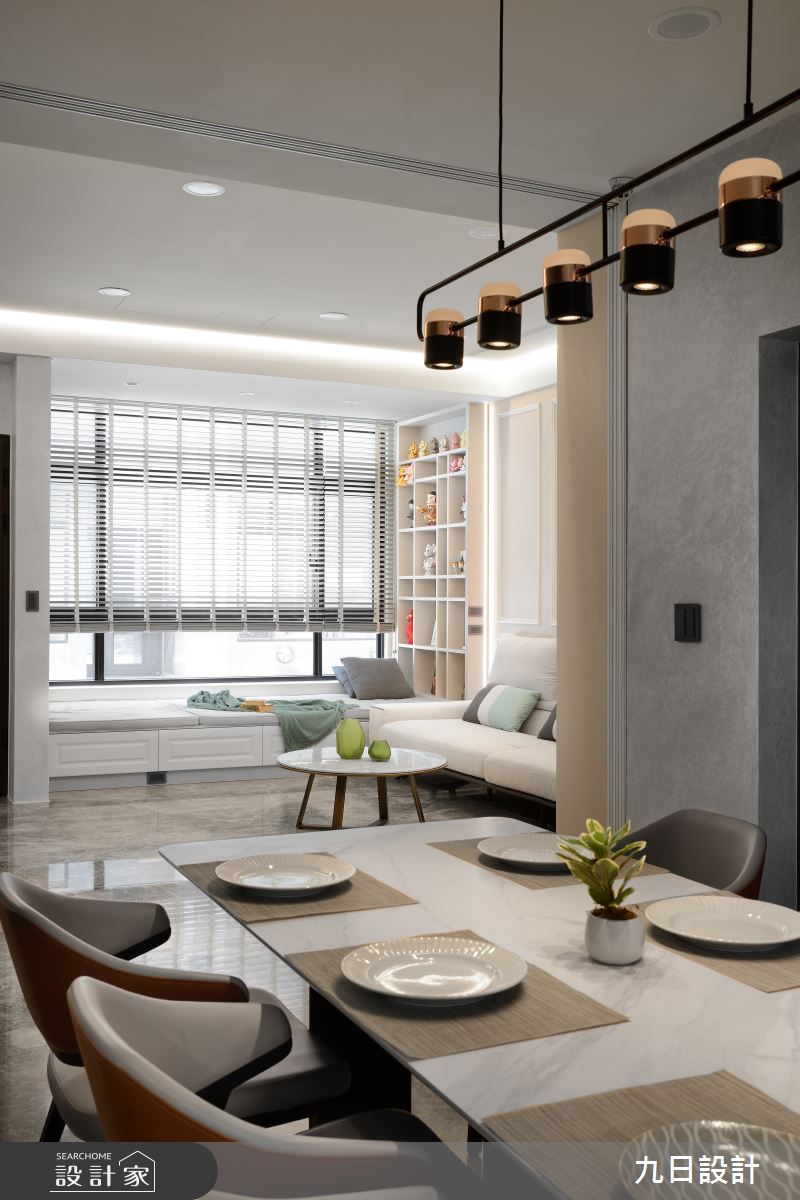 109坪新成屋(5年以下)＿現代美式風客廳餐廳案例圖片＿九日室內裝修設計＿九日_91之21