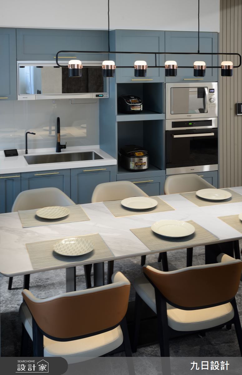 109坪新成屋(5年以下)＿現代美式風餐廳廚房案例圖片＿九日室內裝修設計＿九日_91之23