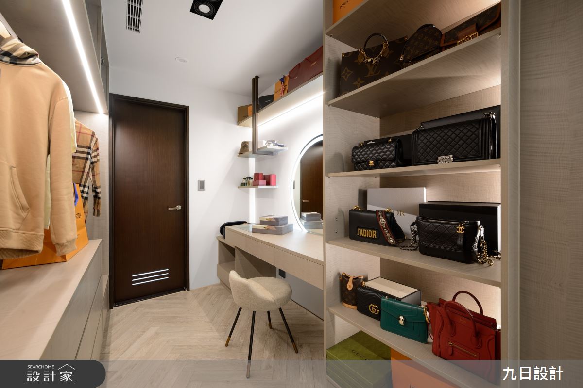 109坪新成屋(5年以下)＿現代美式風臥室更衣間案例圖片＿九日室內裝修設計＿九日_91之33