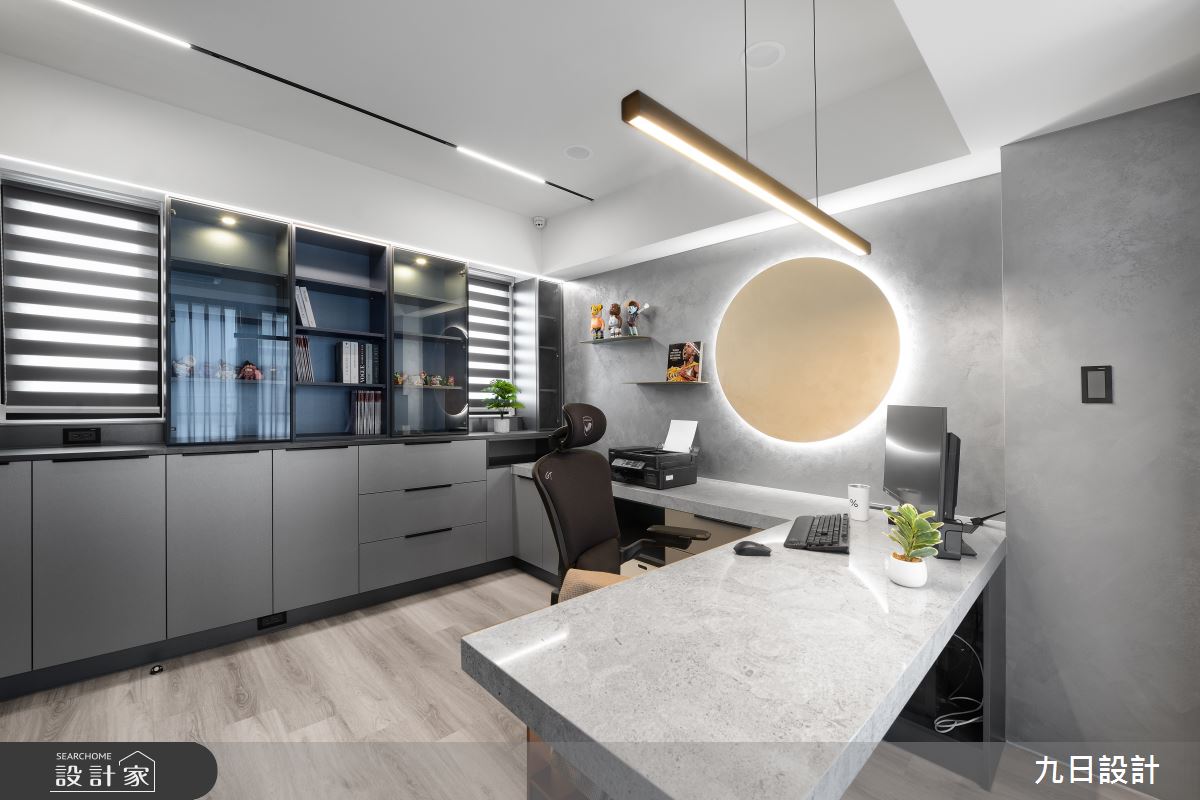 109坪新成屋(5年以下)＿現代美式風書房案例圖片＿九日室內裝修設計＿九日_91之42