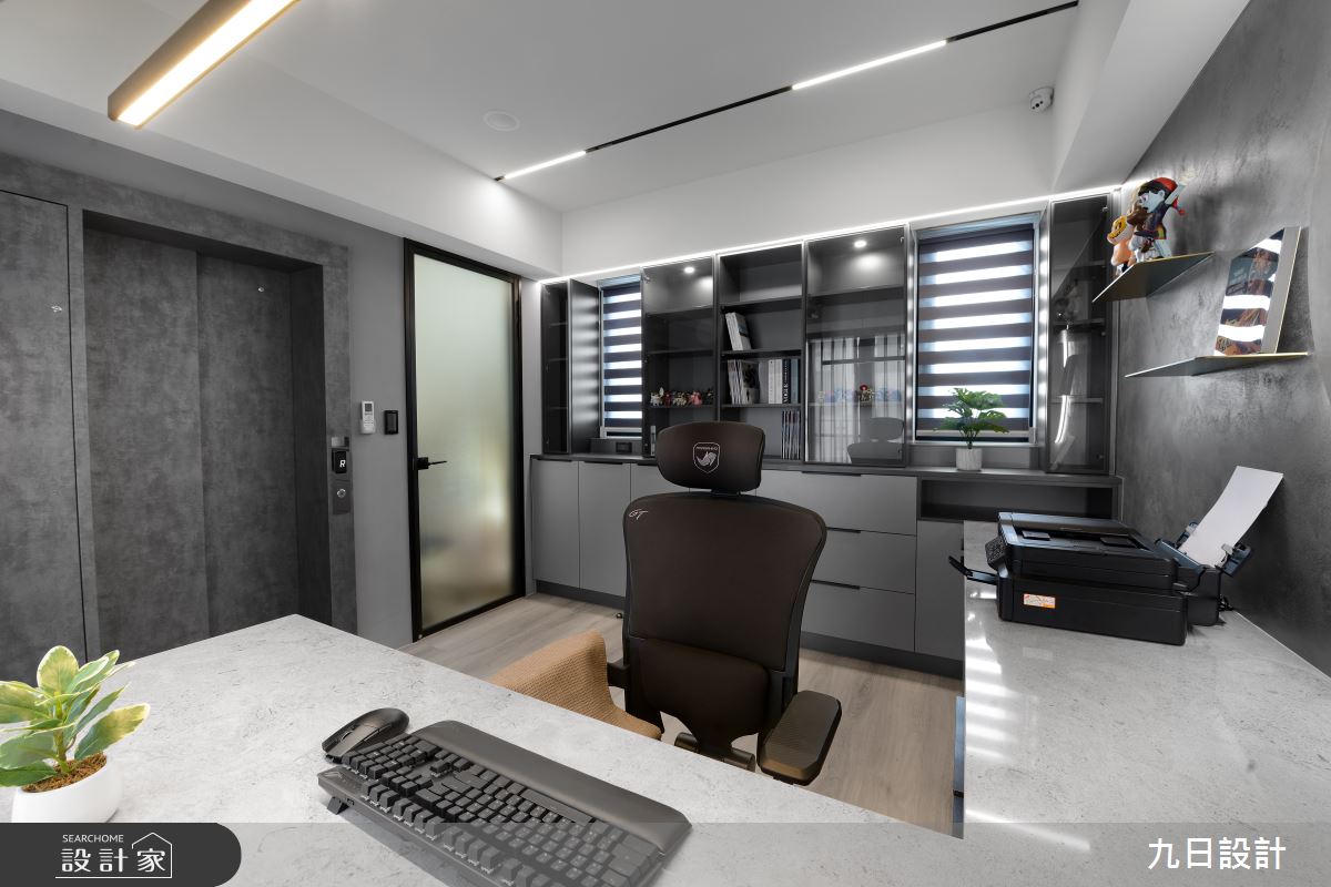 109坪新成屋(5年以下)＿現代美式風書房案例圖片＿九日室內裝修設計＿九日_91之44