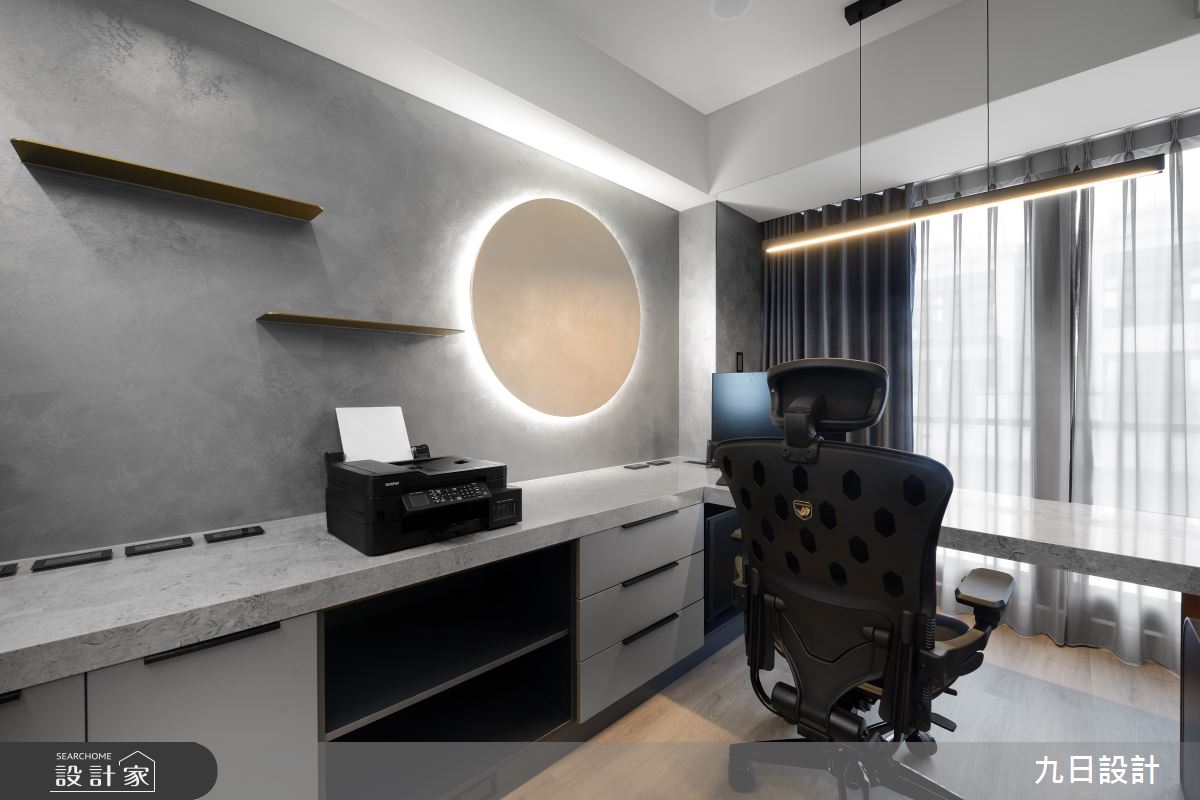 109坪新成屋(5年以下)＿現代美式風書房案例圖片＿九日室內裝修設計＿九日_91之45