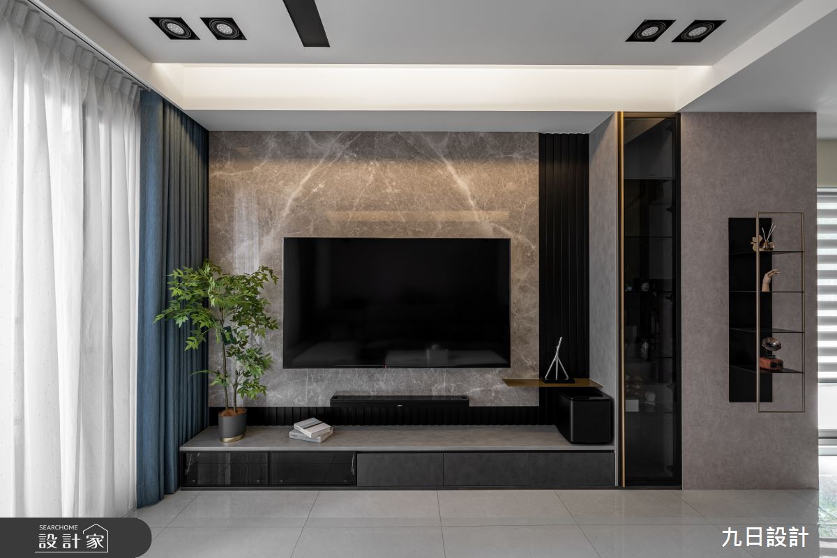 48坪新成屋(5年以下)＿現代風客廳案例圖片＿九日室內裝修設計＿九日_93之2